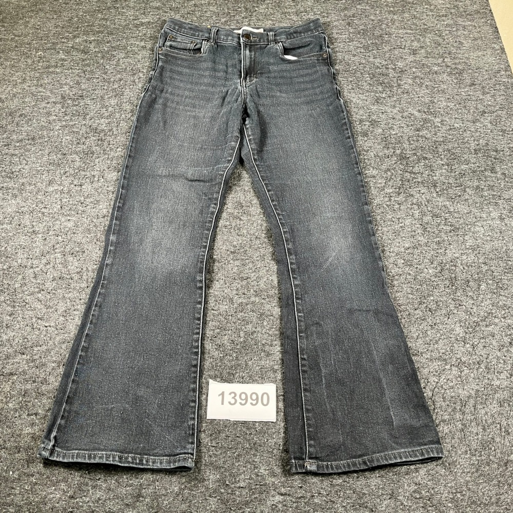 Levi's 726 Flare Leg Jeans Womens 16 Dark Gray Cotton Zip Fly Everyday Wear
